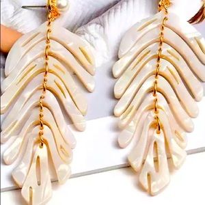 Acrylic Long Earrings .